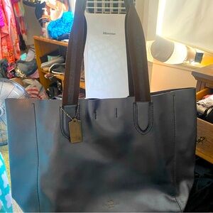 Lightly used Coach bag - beautiful metallic blue!